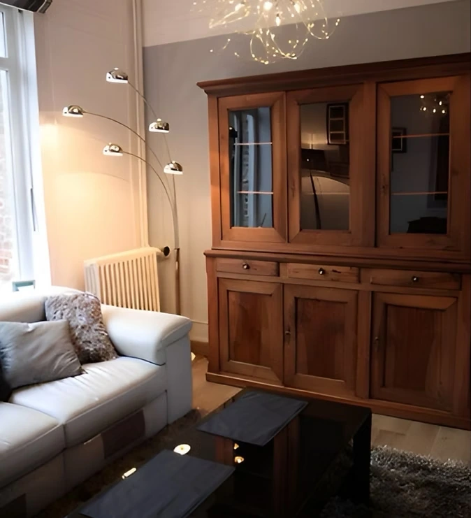 Un salon aménagé par La Déco d’Isa